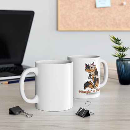 Calico Cat Mug Hangin' in there funny cup