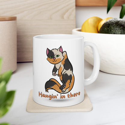 calico cat mug