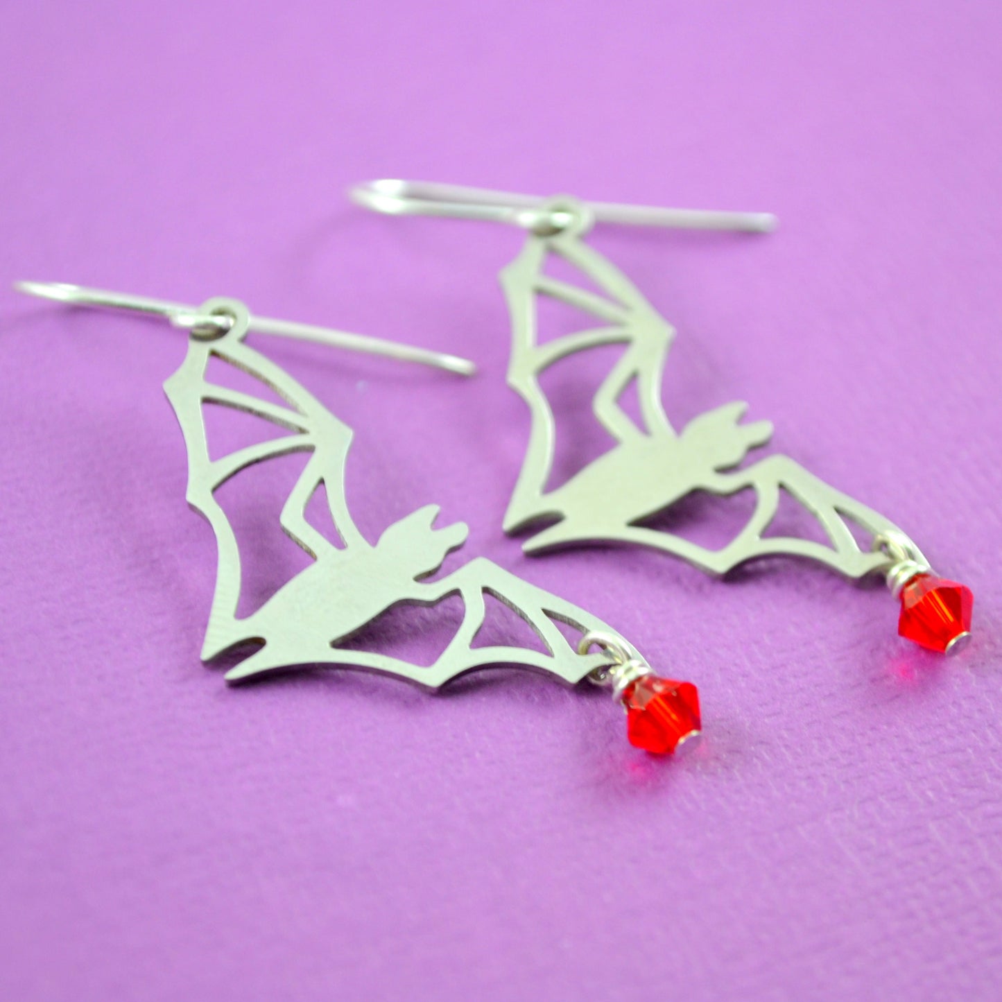 Vampire Bat Earrings