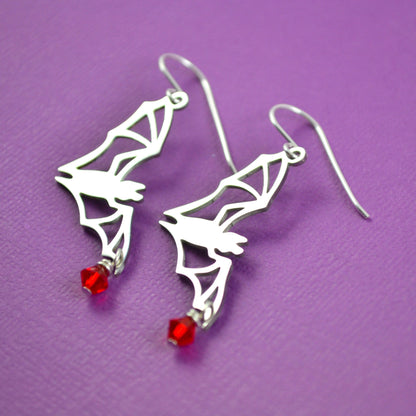 Vampire Bat Earrings