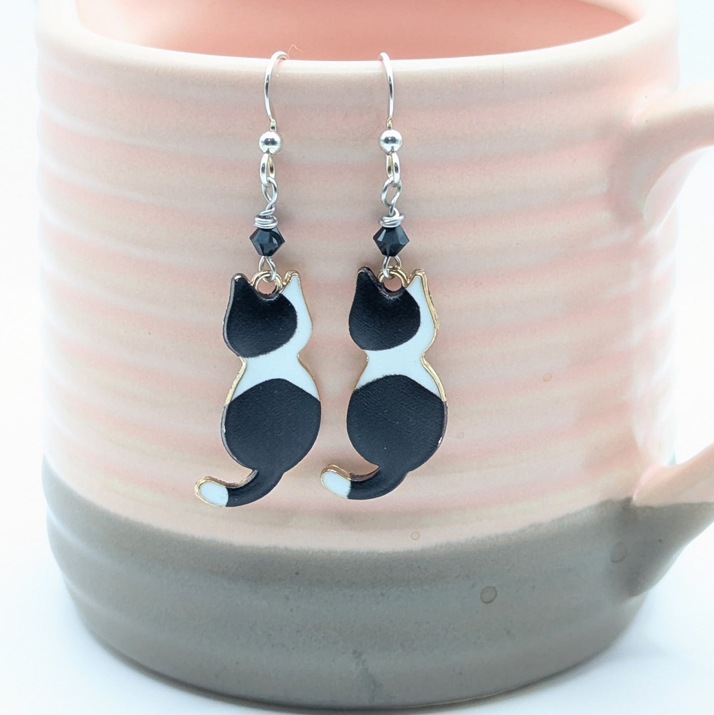 Tuxedo Cat Earrings