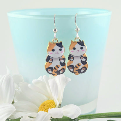 Happy Cat Earrings