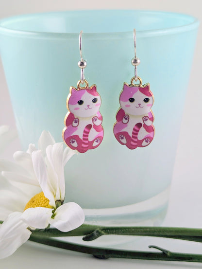 Happy Cat Earrings