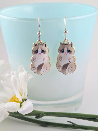 Happy Cat Earrings