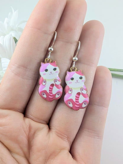 Happy Cat Earrings