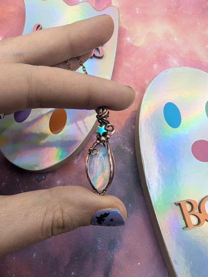 Aurora opal pendant