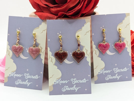 Valentine&#39;s Day a heart earrings