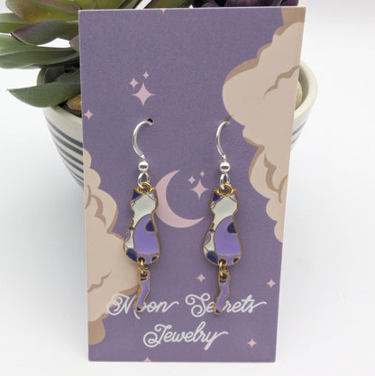 Dangling Cat Earrings