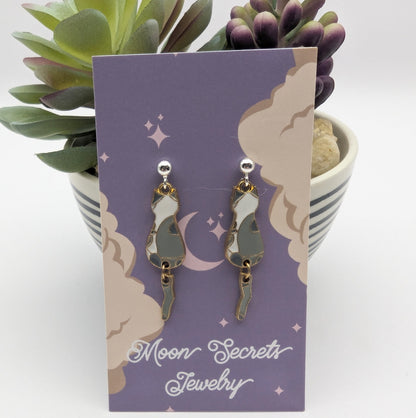 Dangling Cat Earrings