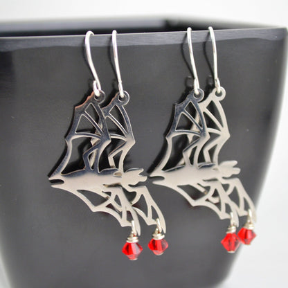 Vampire Bat Earrings