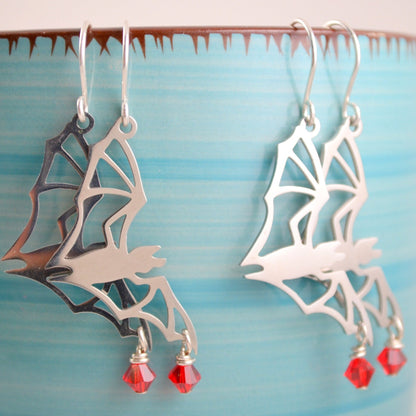 Vampire Bat Earrings